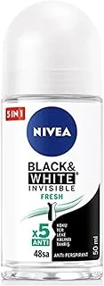 Black & White Invisible Fresh Kadın Deodorant Roll-On, 50 Ml ürün görseli 1