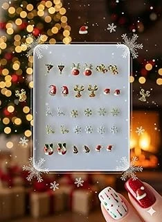 Yeni Yıl Tema Metal Tırnak Süsleme Charm Nail Charm Taşları Wn-509 ürün görseli 1