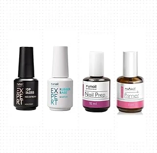 Fontenay Runail Uvfiltresiz Topcoat 18Ml+Rubber Base Scotch 18Ml+Nail Prep 15Ml+Non-Acid Primer 15Ml Çok Renkli ürün görseli 1