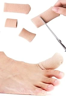 1 Adet 6 Cm Ayak Başparmak Kemik Koruyucu, Tırnak Batması İçin Kumaş Kaplı Silikon Tüp Nasır Koruyucu, Kumaş Kaplı Si̇likon Teo Tüp Kumaş, Paramak Eğriliği, Baş Parmak Kemik Koruyucu ürün görseli 1