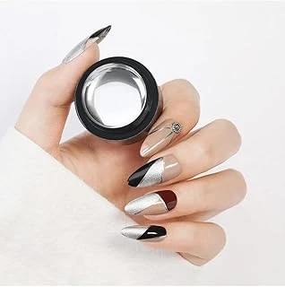 Fontenay Metallic Gel Gümüş Tırnak Dizaynı İçin Gümüş ürün görseli 1