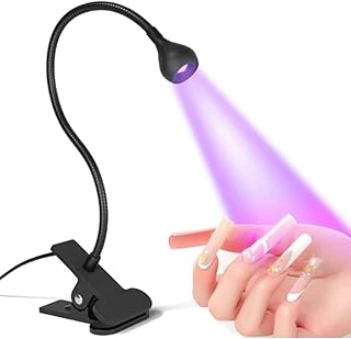 Gaman Siyah 3W Uv Led Tırnak Kurutucu Ultraviyole Esnek Klipsli Masa Usb Jel Kurutma Klipsli Masa Lambası ürün görseli 1