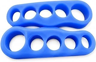 Silikon Ayak Parmak Ayırıcı, Mavi, Esnek Yumuşak Silikon, Ayak Şekil Düzenleyici, 2'Li Set ürün görseli 1