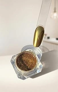 Gold Tırnak Krom Tozu Aplikatörlü Krom İnci Tozu Metalik Altın Wn-103 ürün görseli 1