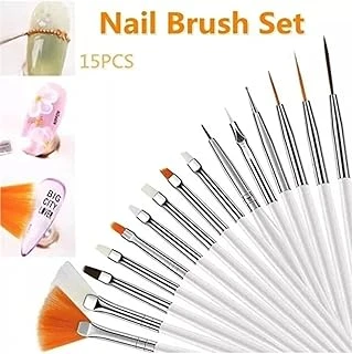 Fontenay 15'Li Tırnak Nail Desen Tırnak Süsleme Boyama Fırça Seti Renkli ürün görseli 1