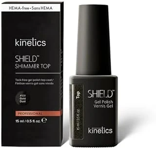 Kinetics Shield Shimmer Top Coat Gold Dust Yapışkan Katsız 15Ml ürün görseli 1