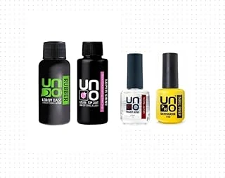 Fontenay Prof. Rubber Base Coat & Super Shine Top Coat 50Ml + Primer & Dehydrator 15Ml 4'Lü Set Şeffaf ürün görseli 1