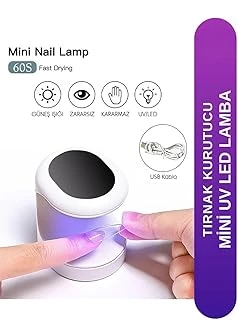 Fontenay Mini Uv Led Işık Uv Led Lamba Tırnak Kurutucu Oje Tırnak Kurutma Makinesi Beyaz ürün görseli 1