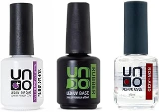Fontenay Kalıcı Oje Set Rubber Base Gel 15Ml+Supershine Top Coat 15Ml+Uno Non-Acid Primer Bond 15 Ml Şeffaf ürün görseli 1