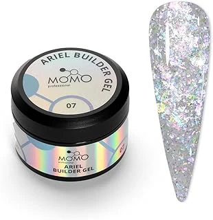 Builder Gel, Nail Için Protez Tırnak Jeli No.07, Şeffaf Holografik Mor Simli, 10 Gr ürün görseli 1
