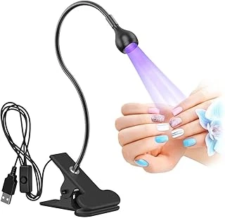 Gaman Portatif Mandallı Mini Uv Led Lamba Manikür Tırnak Kurutucu Siyah 3W ürün görseli 1