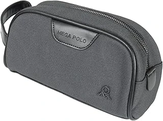 M 433 Mega Bag Kanvas El/Clutch/Makyaj/Tıraş Çantası Siyah-Siyah ürün görseli 1