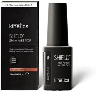 Kinetics Shield Shimmer Top Coat Silver Dust Yapışkan Katsız 15Ml ürün görseli 1