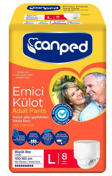 Canped Emici Külot Büyük (L) 8’li ürün görseli 1
