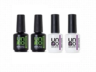 Fontenay Top Coat Super Shine 15Ml X2 - Rubber Base Coat 15M X2 4'Lü Set Şeffaf ürün görseli 1
