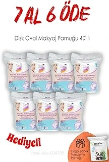 40'Lı Lux Disk Oval Makyaj Pamuğu 7 Al 6 Öde Rosie ürün görseli 1