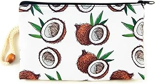 Hindistan Cevizi Desenli Kalemlik Fermuarlı Makyaj Çantası Orta Boy 12Cm X 20Cm ürün görseli 1