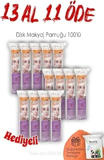 13 Al 11 Öde 100'Lü Lux Disk Makyaj Pamuğu Rosie ürün görseli 1