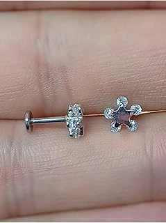 316L Antialerjik Paslanmaz Çelik Tragus-Helix Kulak Piercing ürün görseli 1