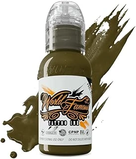 Army Green - Famous Ink Dövme Boyası - 1Oz/30Ml ürün görseli 1
