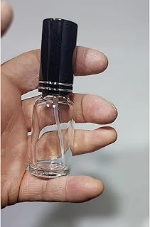 5 Adet Boş Metal Siyah Kapaklı Kolonya Şişesi Doldurulabilir Cep Cam Parfüm Şişesi 20 Ml 8697431794415 ürün görseli 1