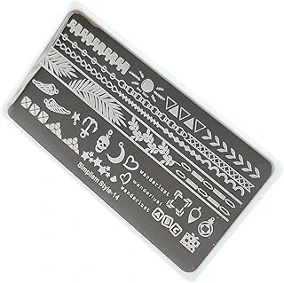 Nail Stamping Baskı Plakası S14 ürün görseli 1