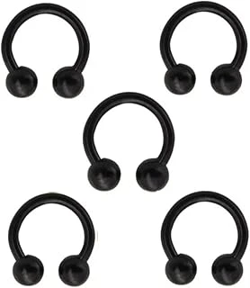 Çelik Gümüş Renk 5Li Set Septum Piercing ürün görseli 1