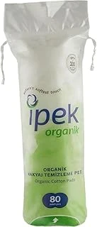 İpek Organik Makyaj Temizleme Pedi - 80 Adet -%100 Saf Pamuk - Ecocert Sertifikalı, Doğada Çözünür Ambalaj ürün görseli 1