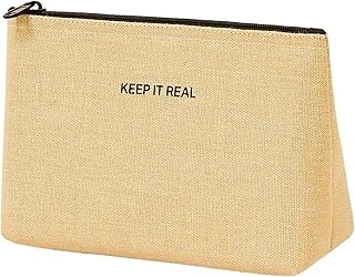 Textile Termal Yalıtımlı Jüt Keten Makyaj Çantası 19 X 13 X 7 Cm ürün görseli 1