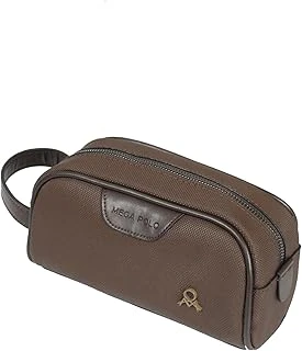 M 433 Mega Bag Kanvas El/Clutch/Makyaj/Tıraş Çantası Kahverengi ürün görseli 1