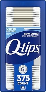 Q-Tips Hijyen Güzellik Bakımı İçin Pamuklu Çubuklar% 100 Pamuklu 375 Sayım Ile Yapılan Pamuklu Çubuk ürün görseli 1