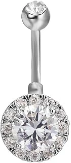 Chavin Yuvarlak Komple Taşlı Göbek Piercing Dt80By ürün görseli 1