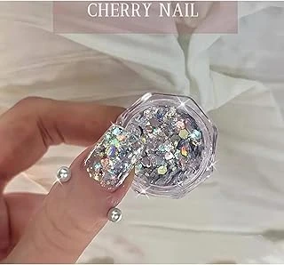 Gümüş Yıldız Tırnak Nail Pul - Takma Tırnak Süsleme, Yldz92Qi82 ürün görseli 1