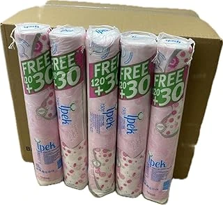 Ipek Makyaj Temizleme Pamuğu 120 + (30 Adet Hediyeli)=150 Adet X30 Paket Ürün ürün görseli 1