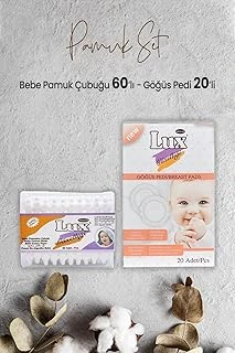 Lux Bebe Pamuk Çubuğu 60' Lı Göğüs Pedi 20' Li ürün görseli 1