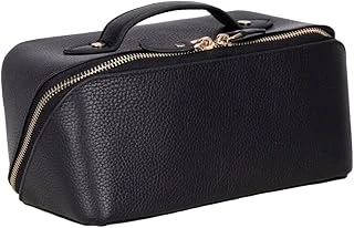 Ella Terra Onyx Black Deri Makyaj Çantası ürün görseli 1