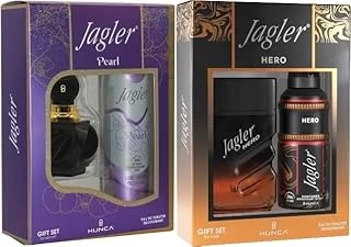 Jagler Parfüm Seti, Kadın Pearl 60Ml + Deodorant, Erkek Hero 90Ml + Deodorant, Karma Set ürün görseli 1