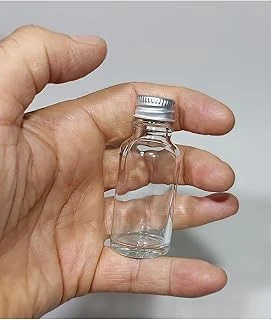 20 Cc Kolonya,Parfüm Şişesi Hediyelik 3 Adet Çok Amaçlı Tıpalı Silver Gümüş Kapaklı Cam Boş Şişe 8697431774365 ürün görseli 1