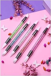 Fontenay Silikon Fırça 5'Li Nail Akrilik Tırnak Süsleme Desen Set Simli ürün görseli 1