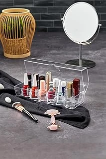 Vivart Capsul 1- Bölmeli Rujluk Ojelik Makyaj Organizer Taşınabilir Saklanabilir Kapaklı Beyaz Tek Ebat ürün görseli 1