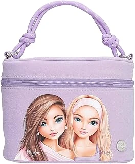 Depesche 13538 Topmodel - Beauty And Me Kozmetik Çantası, Pembe Kozmetik Çantası, Model Motifli Parıltılı, Ayna Dahil ürün görseli 1