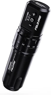 Dragonhawk Fold Kablosuz Dövme Makinesi Kalemi 7 Vuruş Uzunluğu 2.4-4.2Mm, Profesyonel Dövme Sanatçıları Için 1500Mah Pil ürün görseli 1