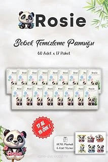 17 Al 15 Öde Rosie%100 Doğal Bebek Temizleme Pamuğu 60'Lı Rosie Sticker ürün görseli 1