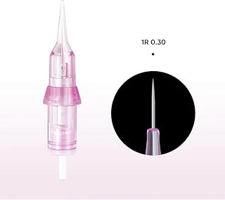 Bi̇omaser 1R 0.30Mm Pudralama İğnesi, 20 Adet, Evrensel Dövme Kalıcı Makyaj Cihazlarına Uyumlu ürün görseli 1