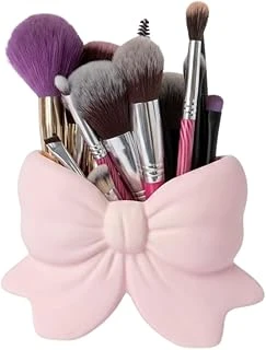 B4U 3D Kapitone Desenli Fiyonklu Makyaj Organizeri, 3 Bölmeli, Pastel Pembe ürün görseli 1