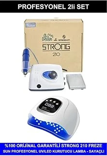 Fontenay Protez Tırnak Kalıcı Oje Seti, Strong 210 Freze Makinesi, Uv Led Kurutucu, Beyaz ürün görseli 1