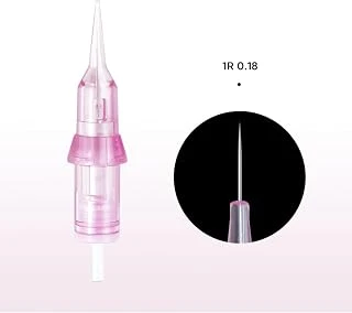 Bi̇omaser 1R 0.18Mm 20 Adet Kıl Tekniği Universal Dövme Kalıcı Makyaj Cihazlarına Uyumlu İğne ürün görseli 1
