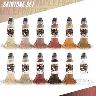 Skintone Set - Famous Ink Dövme Boyası - 1Oz (12 Color) ürün görseli 1