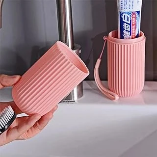 Pembe Renk Seyahat Tipi Macunu Fırçası Kabı Taşınabilir Hijyenik Saklama Kutusu ürün görseli 1