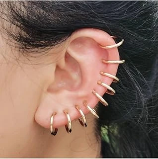 Deliksiz Piercing Gold Rengi Kulak Dudak Burun Tüm Bölge 2 Adet, Gold ürün görseli 1